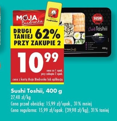 Sushi Toshii - Sushi 4you (Biedronka) promocja