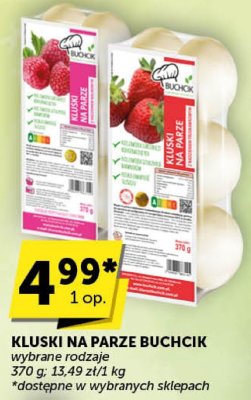 Kluski na parze Buchcik truskawkowe promocja w ABC