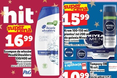 Krem do golenia 100-150 ml / pianka żel 200 ml Nivea promocja w TOPAZ