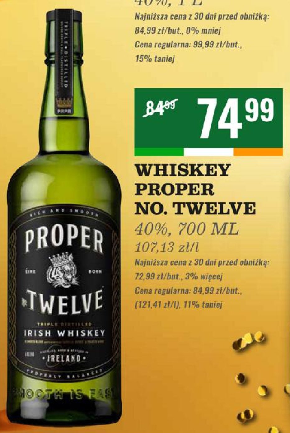 Whiskey Proper no. twelve promocja w Biedronka