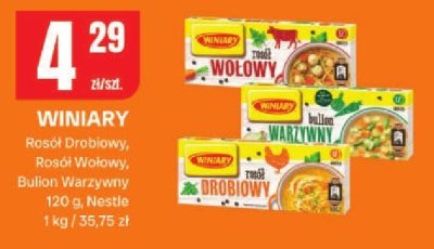 Winiary Rosół Drobiowy, Rosół Wołowy, Bulion Warzywny promocja w Chorten