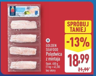 Poledwica z mintaja Golden Seafood promocja w Aldi