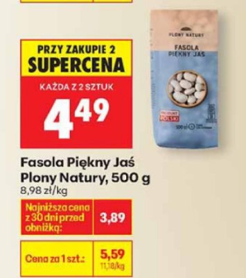 Fasola Piękny Jaś Plony Natury 500g promocja w Biedronka