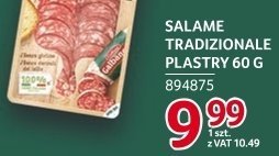 Salame Tradizionale plastry 60 g promocja w Selgros
