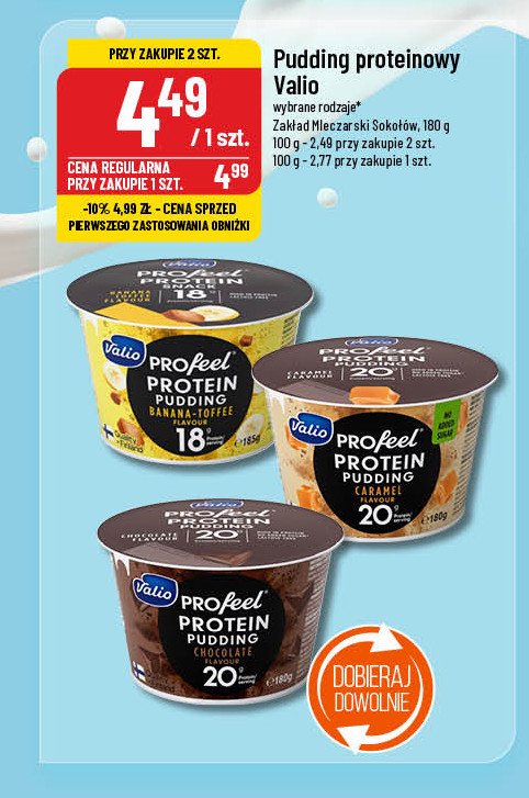 Pudding proteinowy czekolada Valio profeel promocja