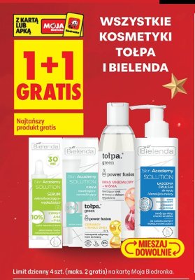 Wszystkie kosmetyki tołpa i Bielenda 1+1 gratis promocja w Biedronka