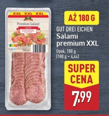 Salami premium Gut drei eichen promocja w Aldi