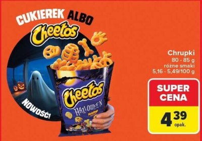Chrupki, różne smaki Cheetos promocja w Carrefour