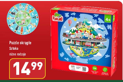 Puzzle okr膮g艂e Playland promocja