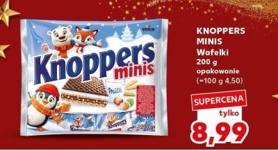 Wafelki Knoppers Minis 200 g opakowanie promocja w Kaufland