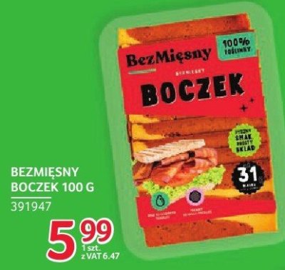 Bezmięsny boczek BezMięsny 100g promocja w Selgros