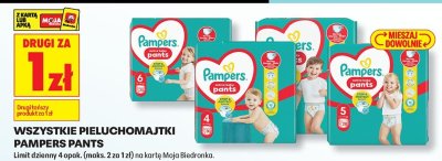 Wszystkie pieluchomajatki Pampers Active Baby DRUGIE ZA 1 ZŁ promocja w Biedronka
