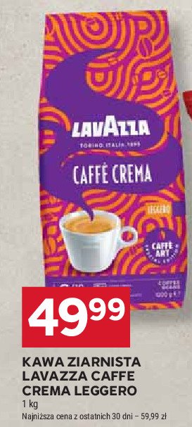 Kawa legerro Lavazza caffe crema promocja