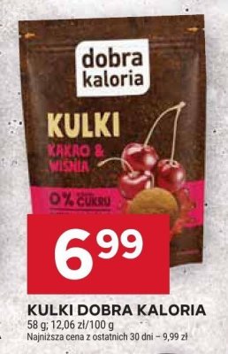 Kulki Dobra Kaloria kakao & wiśnia promocja w Stokrotka