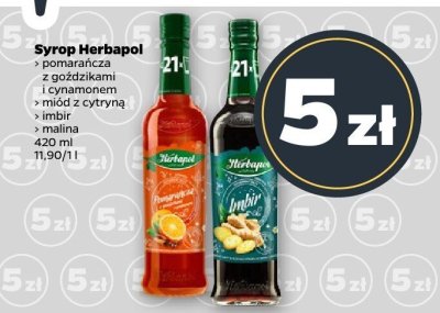 Syrop Herbapol pomarańcza z goździkami i cynamonem promocja w Netto