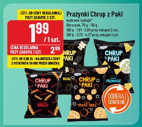 Prażynki texas grill Chruppaki Chrup paki promocja