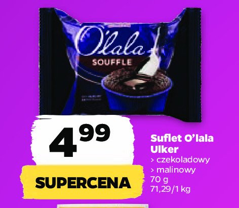 Suflet kakaowy z sosem czekoladowym ULKER OLALA promocja