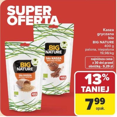 Kasza gryczana bio BIG NATURE palona 400g promocja w Carrefour Market