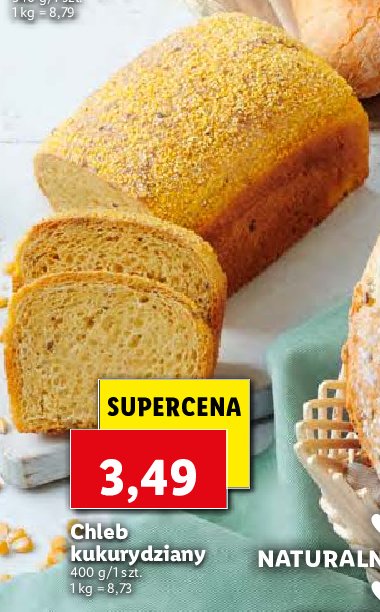 Chleb kukurydziany Chrupiące z pieca promocja