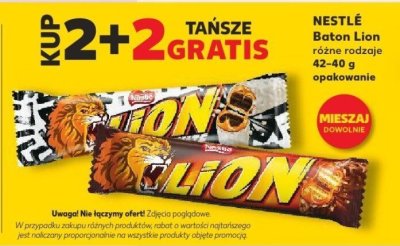 Baton Lion różne rodzaje 42-40 g promocja w Kaufland