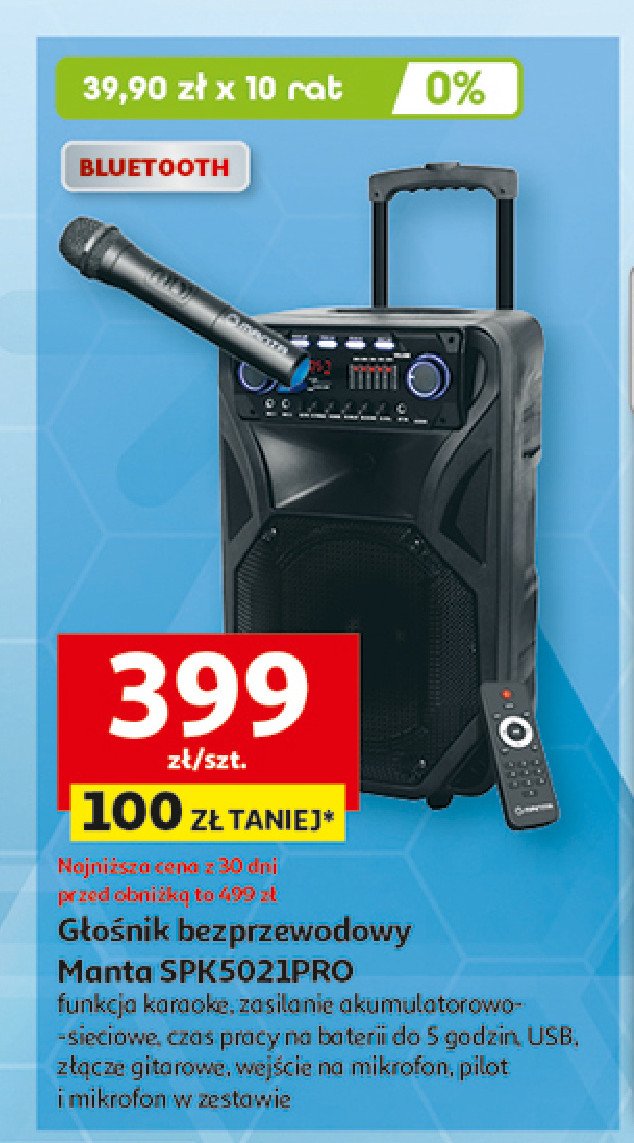 Głośnik spk5021 Manta promocja w Auchan