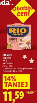 Tuńczyk Rio Mare promocja w Lidl