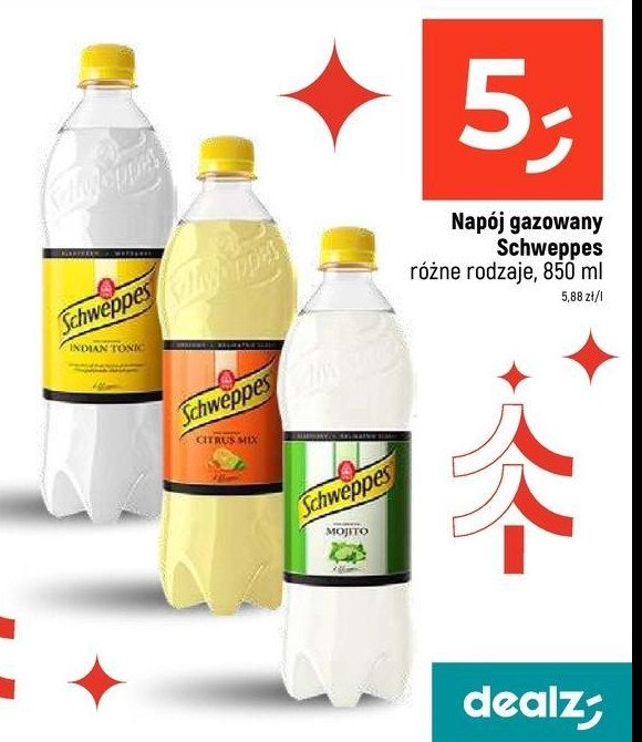 Napój citrus mix Schweppes promocja w Dealz