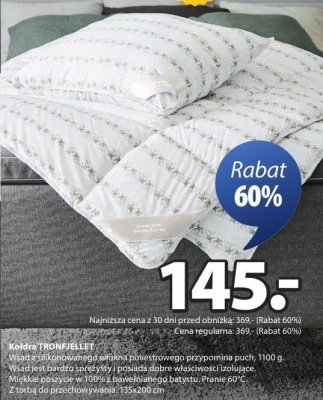 Kołdra TRONFJELLET promocja w Jysk