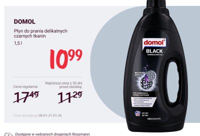 Płyn do prania delikatnych czarnych tkanin 1,5l promocja w Rossmann