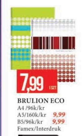 Brulion a5 160 kartek kratka Interdruk promocja