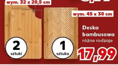 Deska bambusowa różne rodzaje promocja w Kaufland