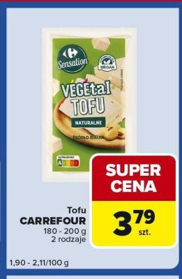 Tofu Carrefour 180-200g promocja w Carrefour Express