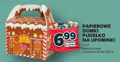 Papierowe domki pudełko na upominki promocja w Stokrotka