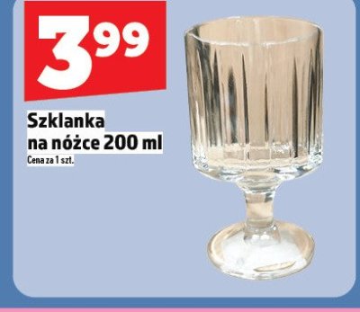 Szklanka na nóżce 200 ml promocja w TOPAZ