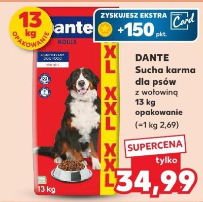 Sucha karma dla psów z wołowiną promocja w Kaufland