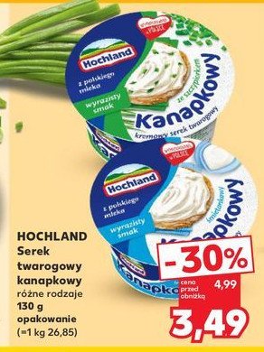 Serek ze szczypiorkiem Hochland kanapkowy promocja w Kaufland