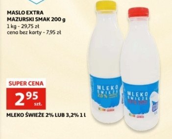 Mleko świeże 3.2% Auchan promocja