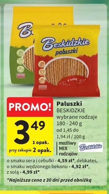 Paluszki wędzony bekon Aksam beskidzkie promocja