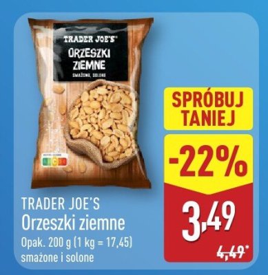 Orzechy ziemne smażone i solone promocja w Aldi