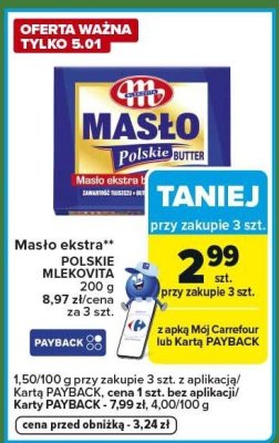 Masło promocja w Carrefour Express