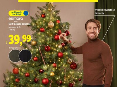 Golf męski z bawełną  promocja w Lidl