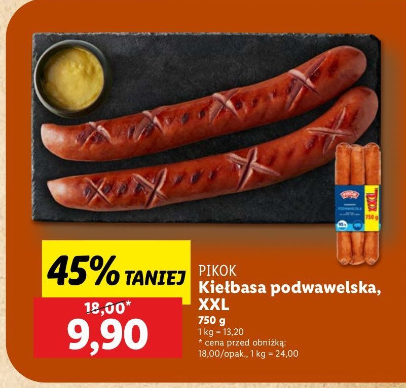 Kiełbasa podwawelska Pikok promocja w Lidl