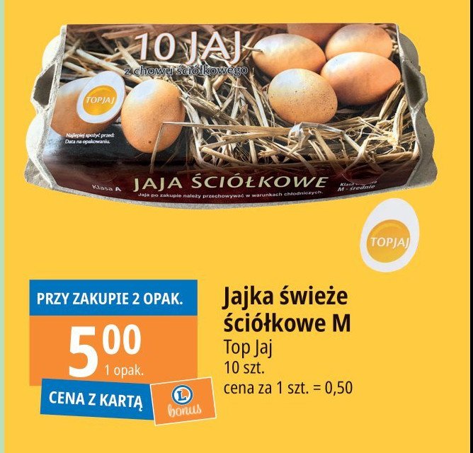 Jaja ściółkowe kl. m Top jaj promocja