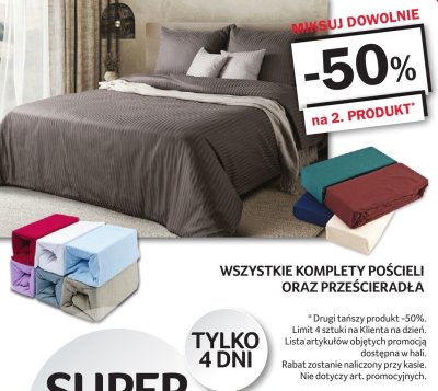 Komplety pościeli oraz prześcieradła promocja w Selgros