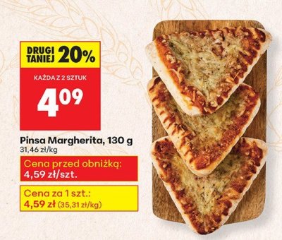 Pinsa Margherita, 130 g promocja w Biedronka