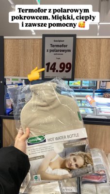 Termofor z polarowym pokrowcem Sensiplast promocja w Lidl