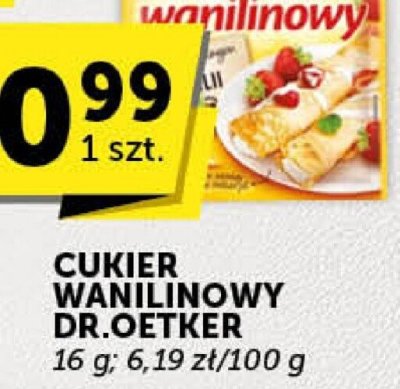 Cukier wanilinowy Dr.Oetker promocja w Euro Sklep