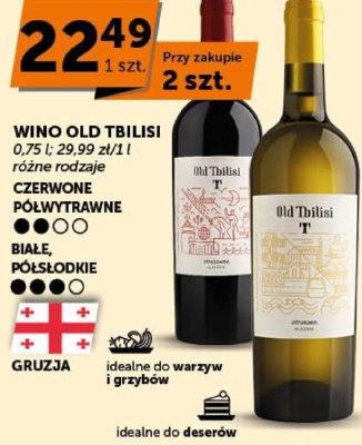 Wino Old Tbilisi różne rodzaje promocja w ABC
