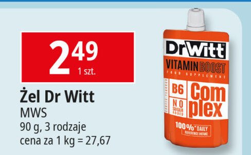 呕el energetyczny pomara艅czowy DR WITT POWER GEL promocja