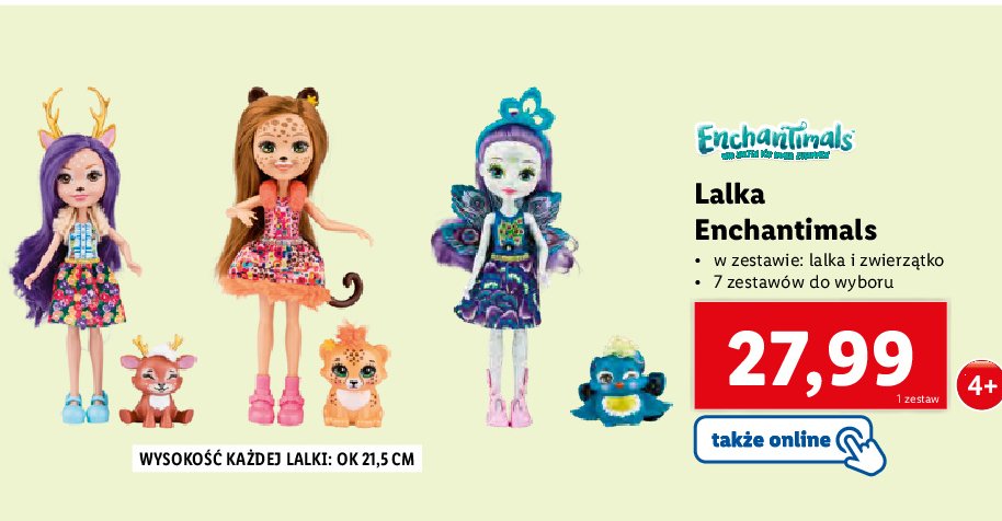 Lalka cherish cheetah Enchantimals promocja